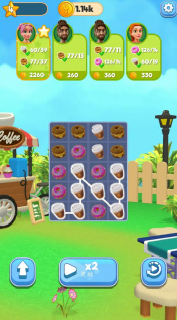 Juego de combinación de alimentos