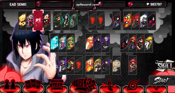 Naruto Fighter Senki Mod Ultimate Legend Versi Seluler