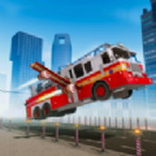 Flying Fire Truck Simulator Game