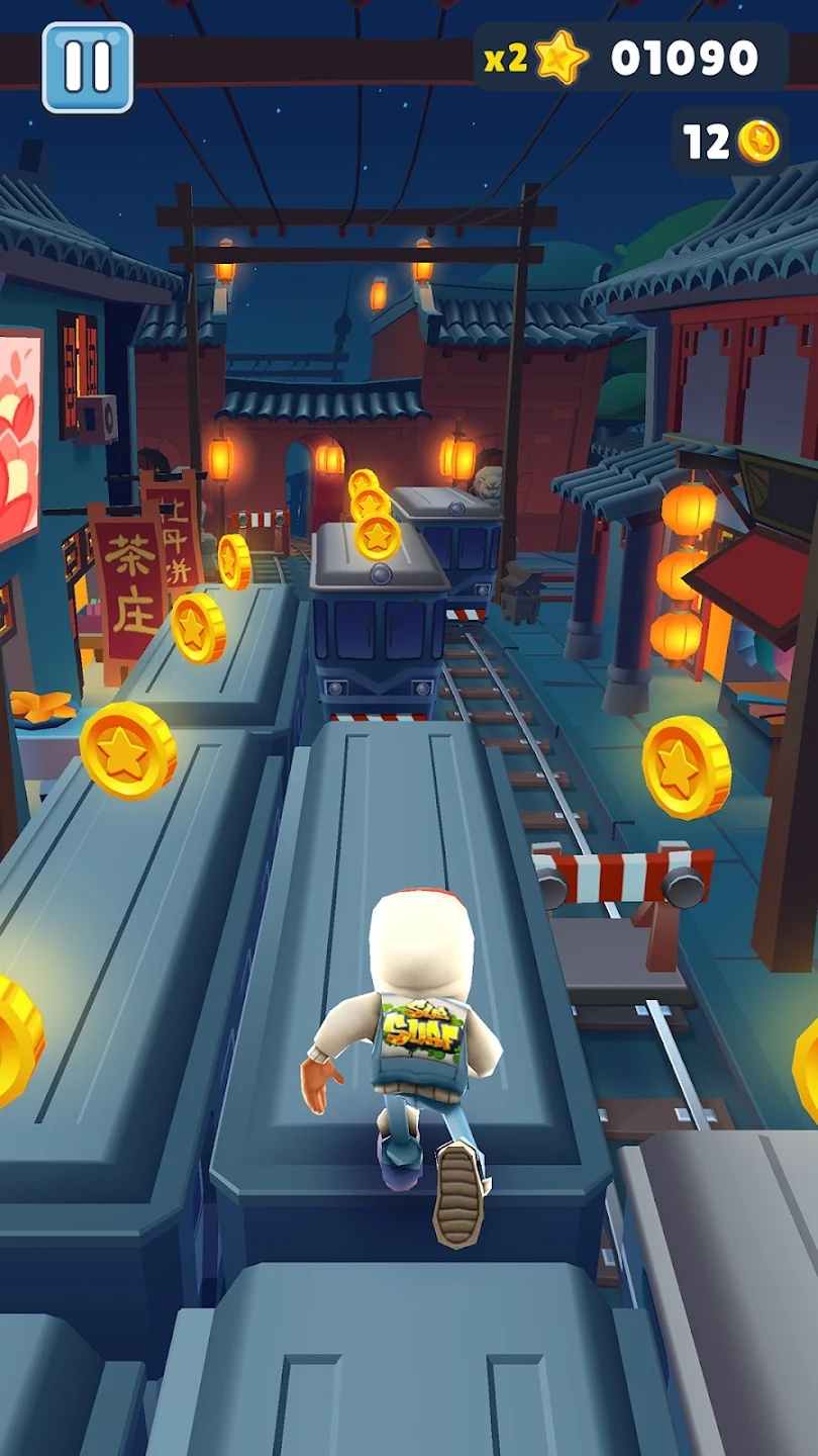 Встроенное меню версии Subway Surf Tokyo