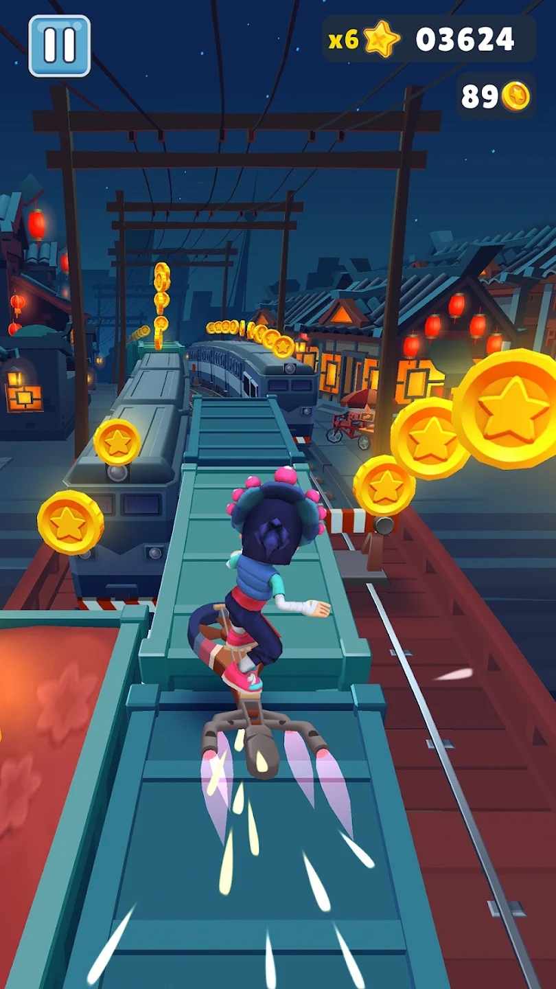 Встроенное меню версии Subway Surf Tokyo