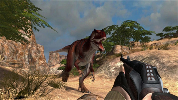 Juego de caza de monstruos dinosaurios salvajes