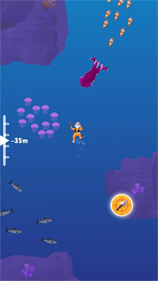 A versão mais recente do jogo para celular Sushi Diver