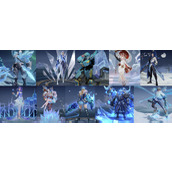 Comparison of 10 ice and snow skins in lol Ice and Snow Festival skin collection