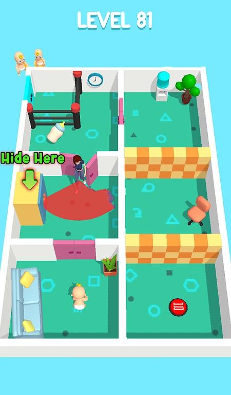 Dad's Runaway Hidden Little One mobile version is ad-free