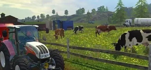 A mobile game similar to Farming Simulator