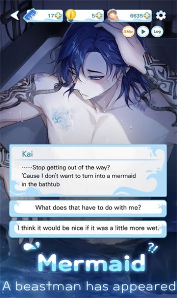 Aqua Romance Meerjungfrau Otome-Spiel, mobile Version