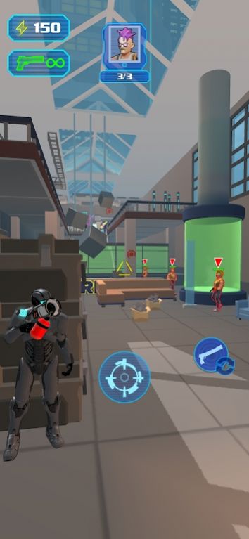 Robot Police Shooting Mobile Version