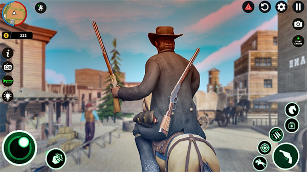 Wild West Cowboy Riding Combat Game Mobile Version