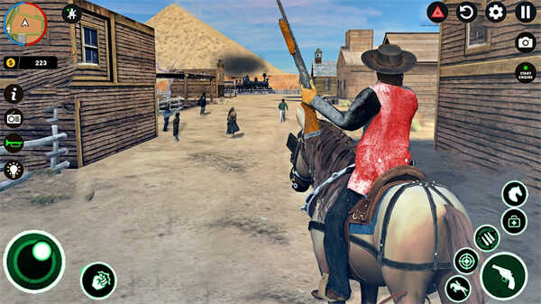 Wild West Cowboy Riding Combat Game Mobile Version