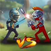 Versão móvel do jogo Stickman Line Battle