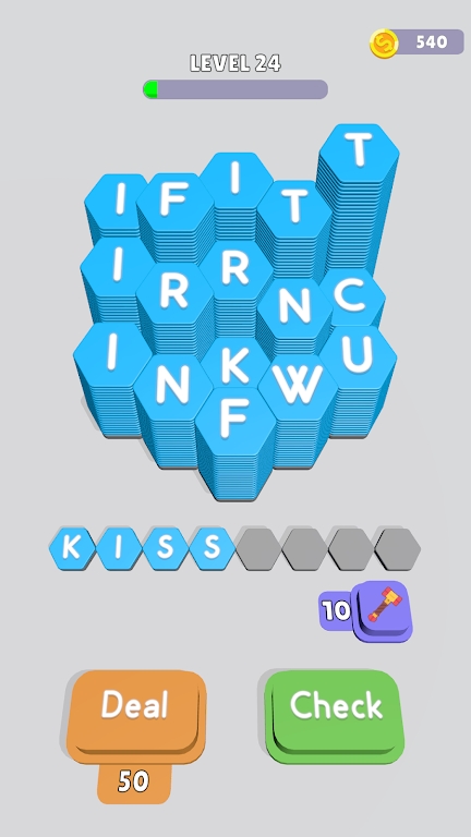 Melting letters to find words ad-free version