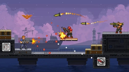 The latest version of the armed force game (Gun Force)