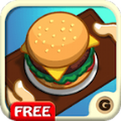 Version mobile de la nourriture amusante pour hamburgers