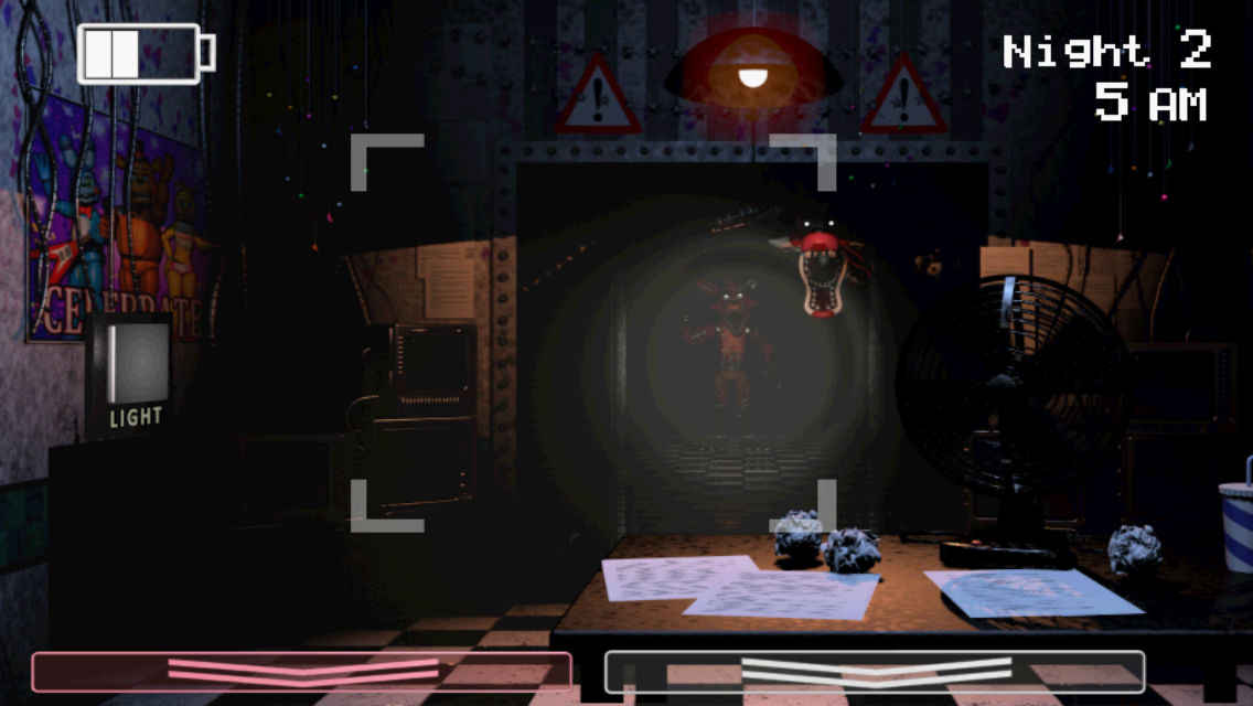 Versão móvel do jogo noturno personalizado Five Nights at Freddy's 2