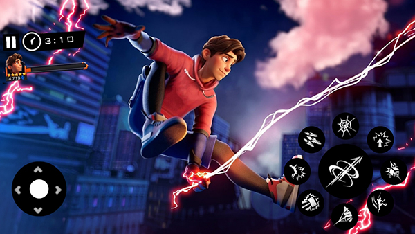 Versão móvel do jogo Spider Boy Rope Hero