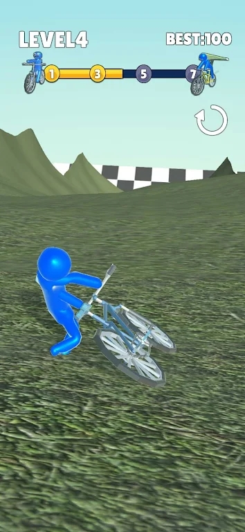 Cycling and running 3D mobile version