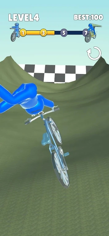 Cycling and running 3D mobile version