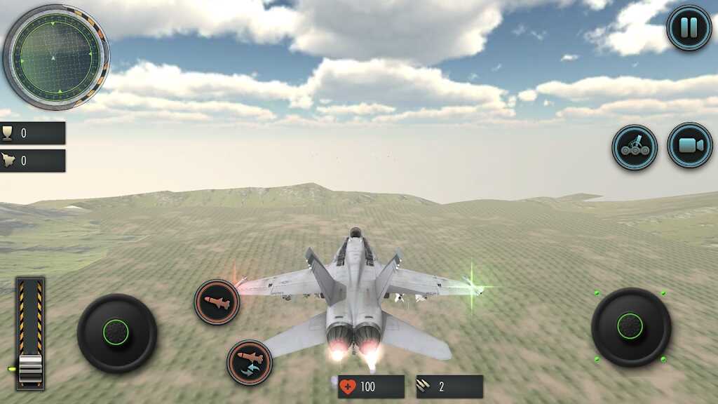 Airplane combat simulator modern game