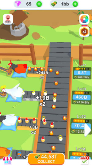 Egg production simulator game is ad-free