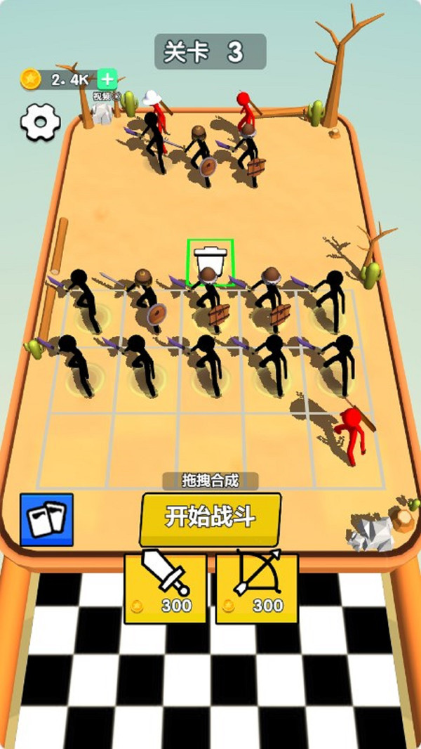 Stickman Merge Battle Versión móvil