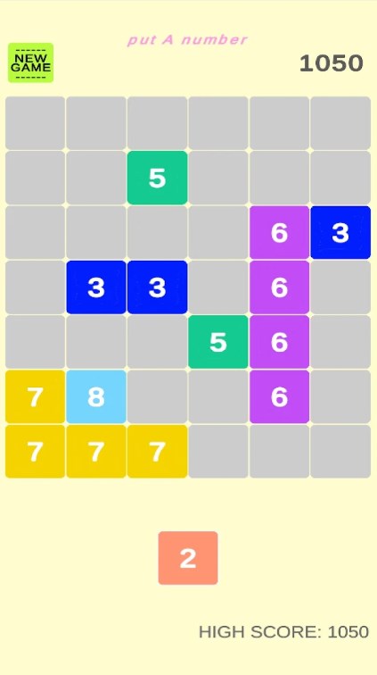 Fill in the numbers math puzzle game