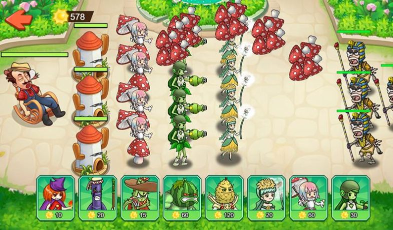 Plant Evolution combat les zombies et Pea Girl dernière édition