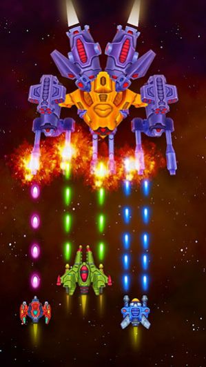 Versão móvel do jogo Space Galaxy