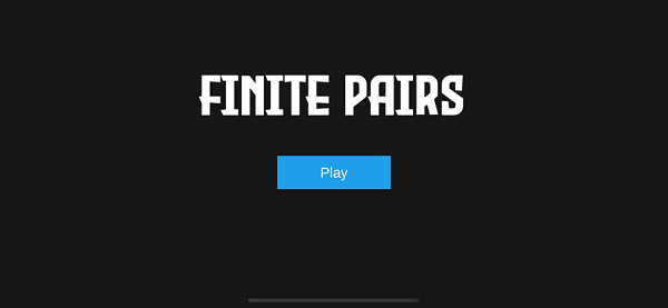 Finite Pairs mini game software Android version