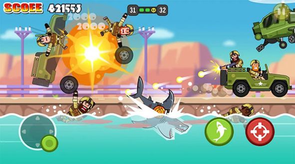 Shark Dash Hunting Mobile Version