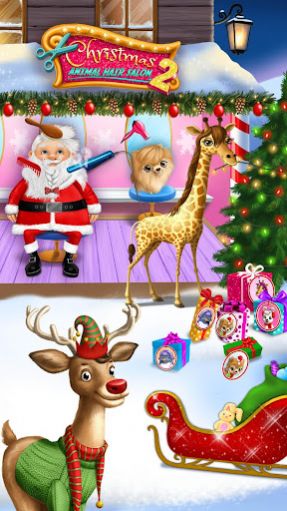 Christmas Animal Hair Salon 2 mobile version