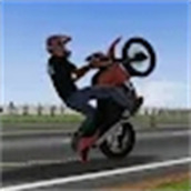 Motorcycle rear wheel balance stunt mobile version