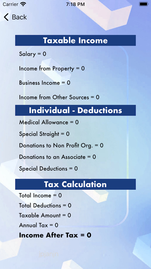 SimplePersonalTax app