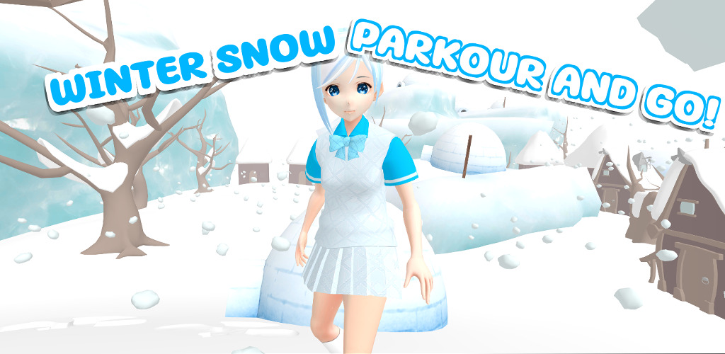 Winter Ice and Snow Obi Anime Girl Parkour Chinese Latest Version