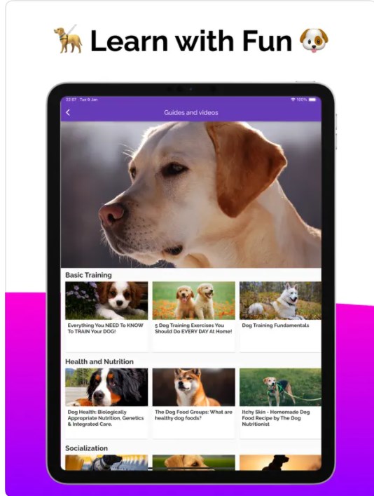 Dog Care Guide Software Android Version