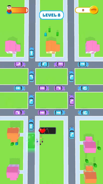 Emergency truck clears the road mobile version