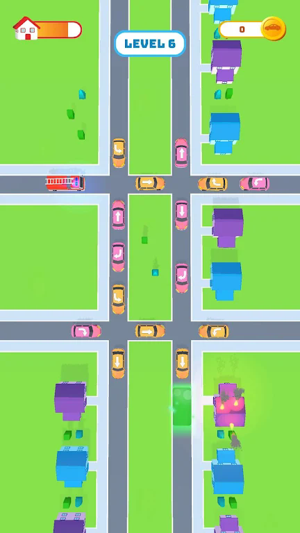 Emergency truck clears the road mobile version