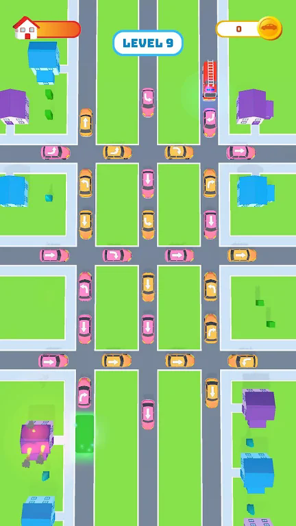 Emergency truck clears the road mobile version