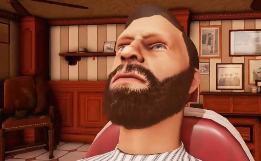 Chinese version of the simulation barber shop game (Stylish Beard Hair)