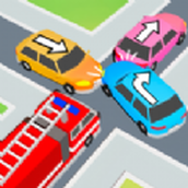 Emergency truck clears the road mobile version