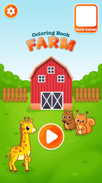 Farm animals coloring mobile version