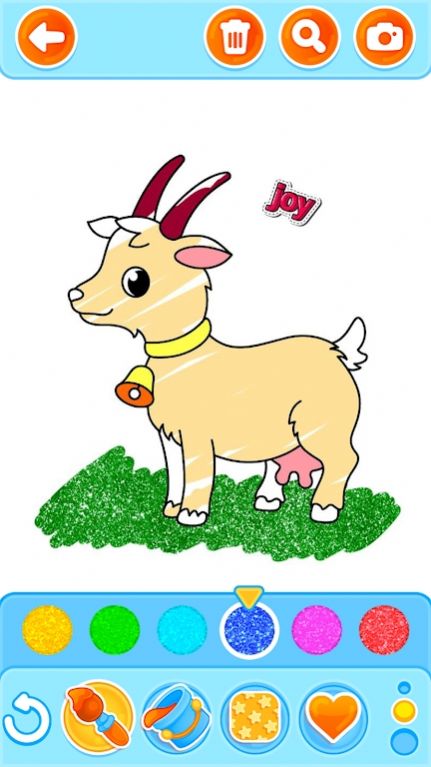 Farm animals coloring mobile version