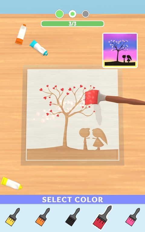 Glass Painting Exploration Game