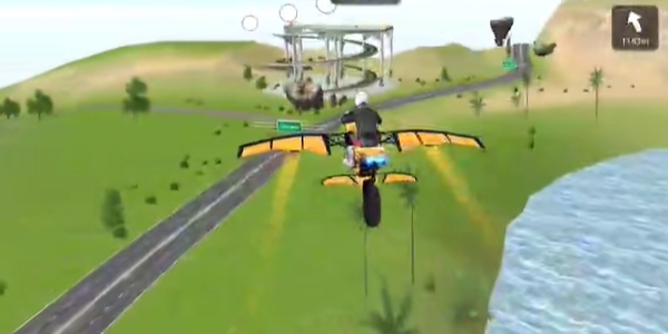 Motorcycle Flight Simulator Mobile Version