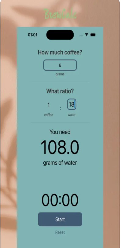 BrewCalc Timer app