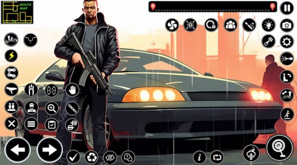 City Crime Driving Shooting Game