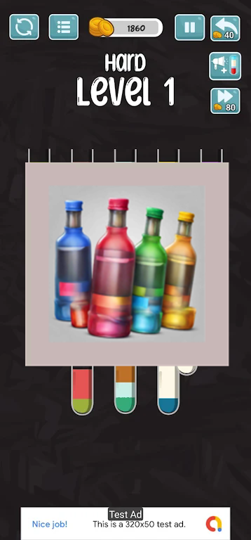 Bottle drink sorting game