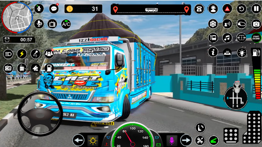 Rolling truck driving game