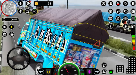 Rolling truck driving game