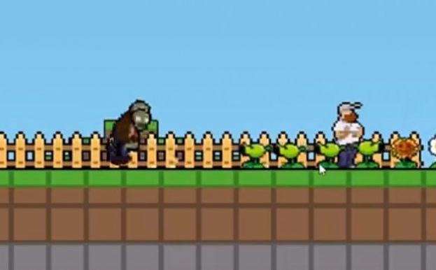 Plantas contra Zombies Versión 2D en píxeles